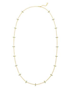 Temple St. Clair 18k Yellow Gold Dynasty Moon Blue Moonstone Long Chain Necklace, 18