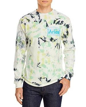 Aries Temple Tie Dyed Long Sleeve Tee