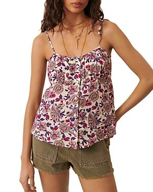 Ba & Sh Yvie Printed Tie Strap Top
