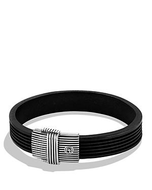 Rtv'd - David Yurman Royal Cord Id Bracelet In Black