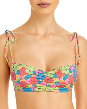 Frankies Bikinis Foxy Printed Strappy Bikini Top