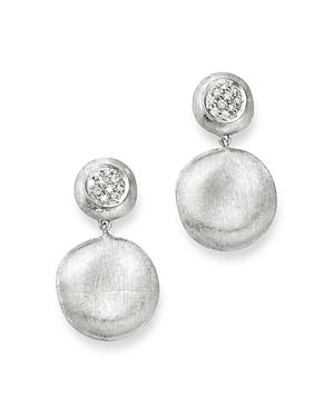 Marco Bicego 18k White Gold Jaipur Diamond Drop Earrings