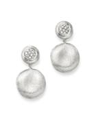 Marco Bicego 18k White Gold Jaipur Diamond Drop Earrings