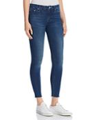 Mother Looker Ankle Fray Skinny Jeans In Fast Times