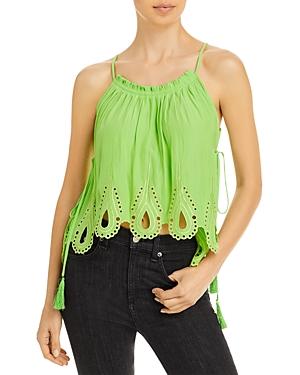 Ramy Brook Lilyanne Eyelet Trim Sleeveless Top