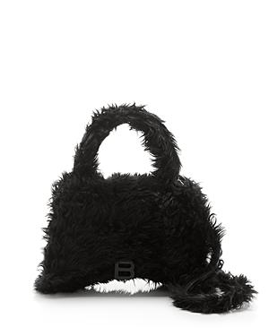 Balenciaga Hourglass Medium Fluffy Top Handle Bag