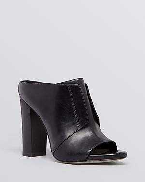 Pour La Victoire Open Toe Slide Mule Sandals - Eva High Heel