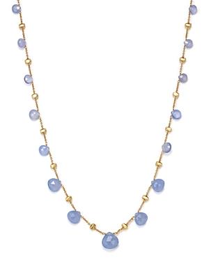 Marco Bicego 18k Yellow Gold Paradise Chalcedony Necklace, 16.5