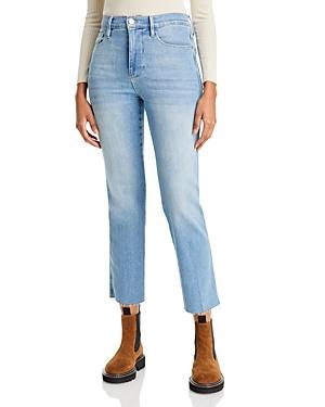 Frame Le Sylvie Raw Edge Jeans In Overturn