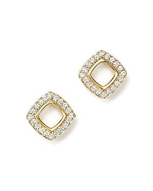 Diamond Geometric Earrings In 14k Yellow Gold, .20 Ct. T.w.