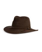 Raffaello Bettini Large Wool Fedora Bow Hat