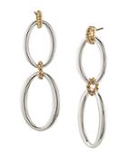 Lauren Ralph Lauren Two-tone Link Drop Earrings