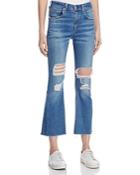 Rag & Bone/jean Distressed Crop Flare Jeans In Howell