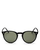 Oliver Peoples O'malley Mirrored Round Sunglasses, 45mm