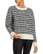 Jason Wu Geometric Knit Pullover Sweater