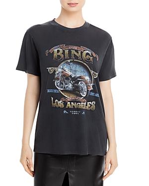 Anine Bing Lili Biker Graphic Tee