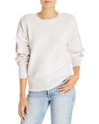 Aqua Scallop Sleeve Cashmere Sweater - 100% Exclusive
