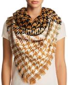 Jane Carr Houndstooth Scarf