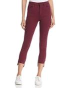 Dl1961 Chrissy Trimtone High-rise Skinny Jeans In Rouge Noir
