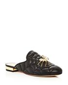 Charlotte Olympia Women's Web-quilted Leather Mules