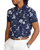 Polo Ralph Lauren Beach Print Custom Slim Fit Polo Shirt