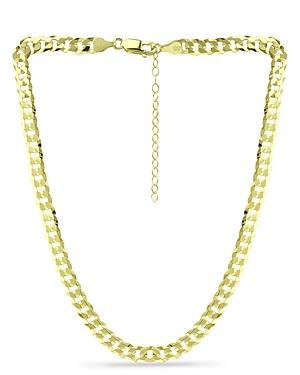 Aqua Cuban Curb Link Collar Necklace In 18k Gold Plated Sterling Silver, 16-18 - 100% Exclusive