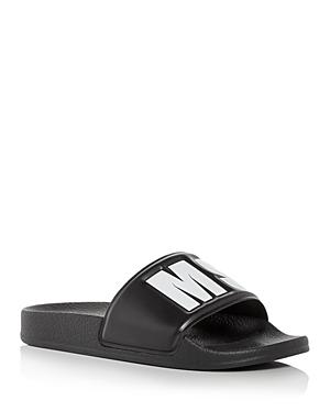 Msgm Women's Logo Pool Slide Sandals