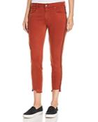 Parker Smith Twisted Seam Crop Skinny Jeans In Whiskey