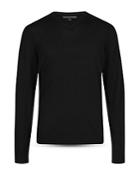 John Varvatos Collection Merino Wool Slim Fit V-neck Sweater