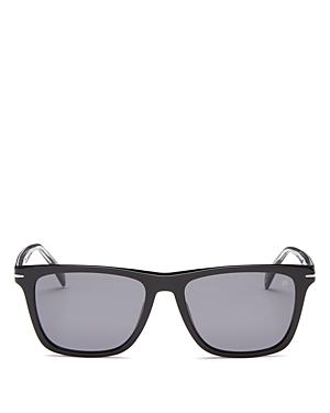 David Beckham Unisex Polarized Square Sunglasses, 55mm