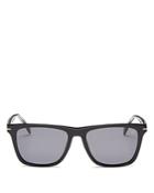 David Beckham Unisex Polarized Square Sunglasses, 55mm