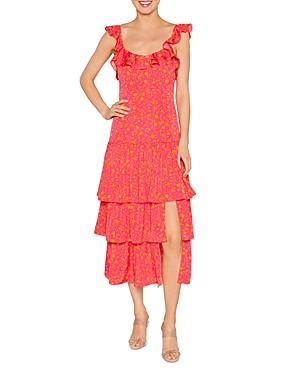 Likely Janie Floral Print Tiered Skirt Dress