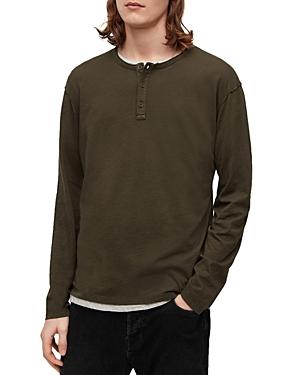 Allsaints Figure Cotton Henley Shirt