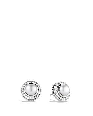 David Yurman Petite Cerise Earrings With Pearls And Diamonds