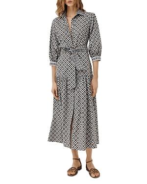 Marella Kaya Geo Print Midi Shirt Dress