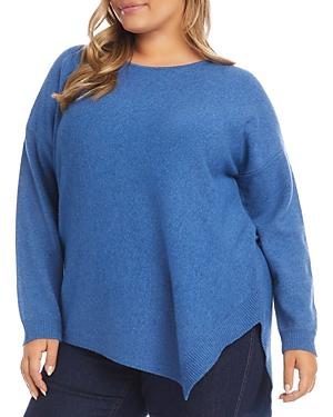 Karen Kane Plus Asymmetric Hem Sweater