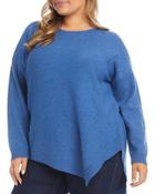 Karen Kane Plus Asymmetric Hem Sweater