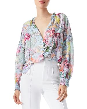 Alice And Olivia Julius Button Front Blouse