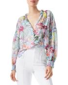 Alice And Olivia Julius Button Front Blouse