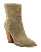 Marc Fisher Ltd. Women's Devin Pointed Toe Suede High-heel Western Booties