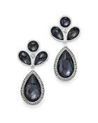 Ippolita Sterling Silver Lollipop Multi Stone Drop Earrings In Hematite Doublet With Diamonds