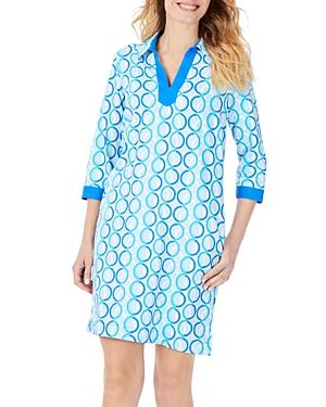 Foxcroft Angel 34 Circle Links Printed Jersey Dress