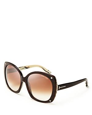 Tom Ford Gabriella Oversized Square Sunglasses, 59mm