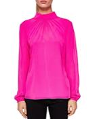 Ted Baker Temia High Neck Silk Blouse