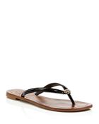Tory Burch Terra Thong Patent Leather Flip-flop Sandals