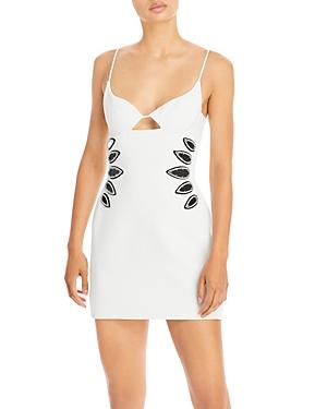 David Koma Embroidered Mini Dress