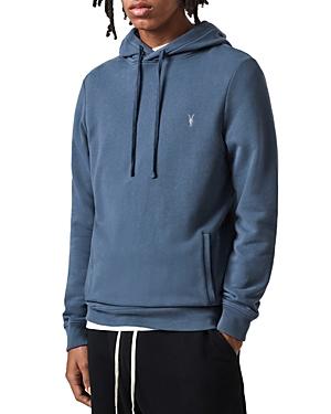 Allsaints Raven Oth Cotton Logo Embroidered Regular Fit Hoodie