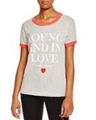 Wildfox Young In Love Printed Tee