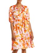 Boss Daesala Floral Satin Dress