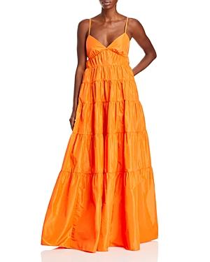 Staud Ripley Tiered Maxi Dress